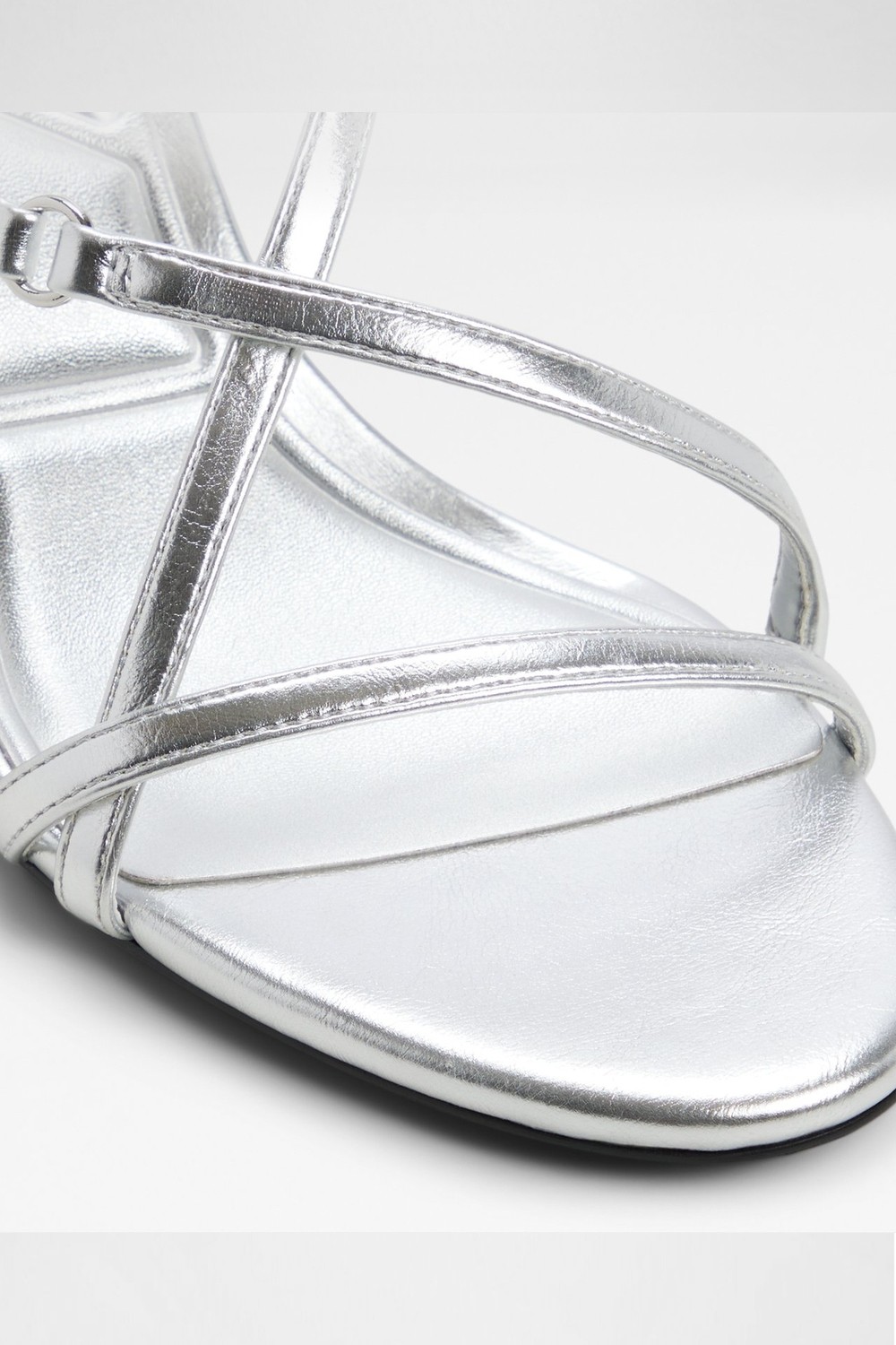 ALDO Olivie Sandalet Yüksek Topuklu Sandalet Abiye Sandalet - Metalik görsel 5