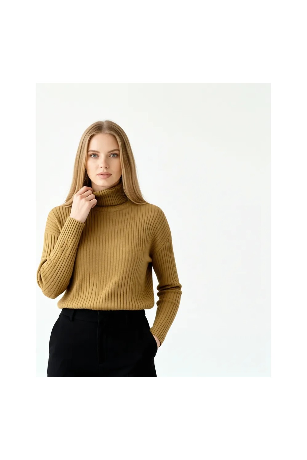 U.S. Polo Assn. Kadın Lacivert Fermuarlı Polo Yaka Sweatshirt 50295811-VR033 görsel 8
