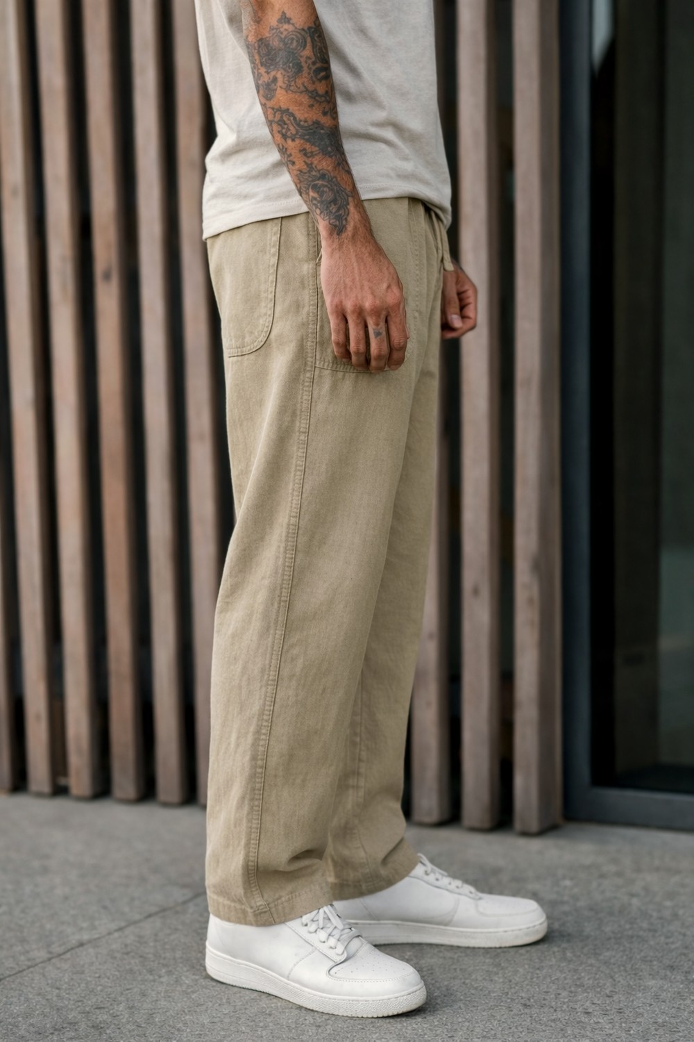 Damga 3 Adet Erkek Premium Yazlık Jogger Keten Pantolon görsel 5