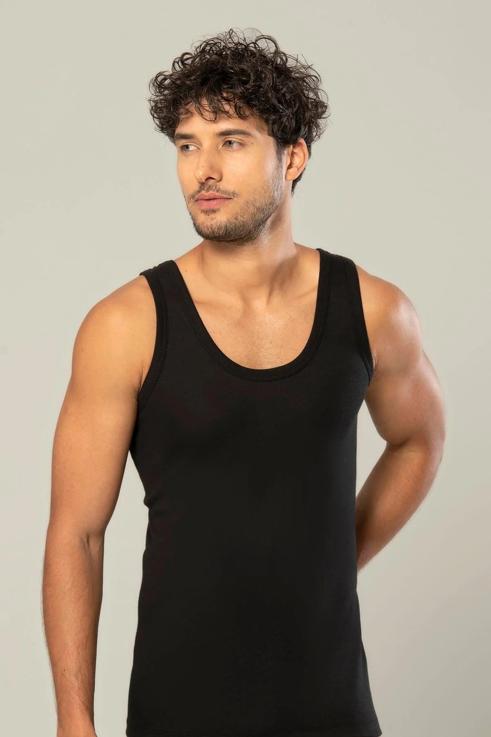 Erdem Erkek 6'lı Beyaz Penye Atlet görsel 6