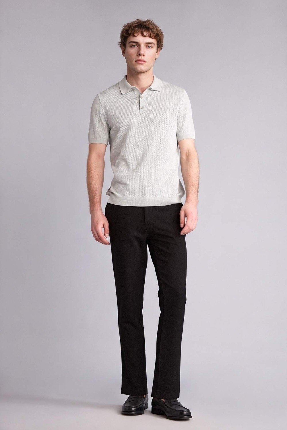 DeFacto Tailored Fit Düz Paça Pantolon B8577AX26SP görsel 2
