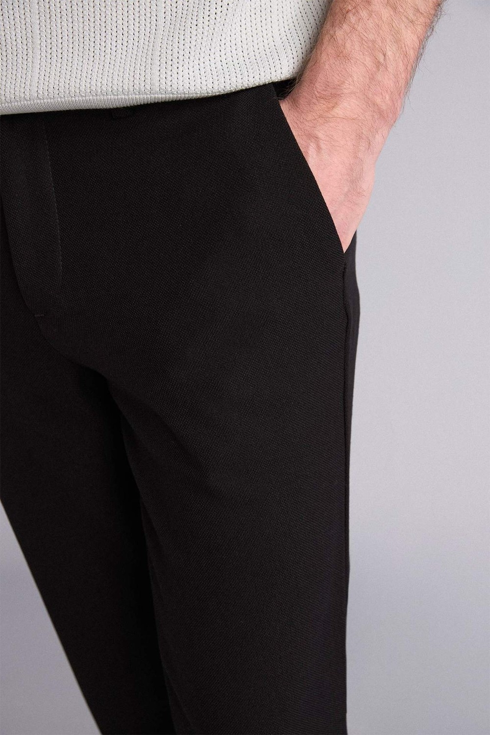 DeFacto Tailored Fit Düz Paça Pantolon B8577AX26SP görsel 5