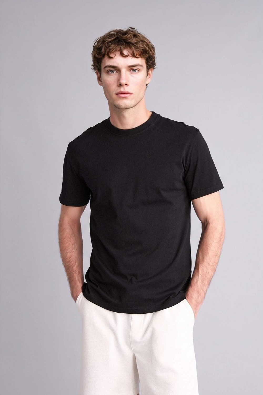 DeFacto %100 Pamuk New Regular Fit Basic Tişört V7699AZ26SP görsel 8