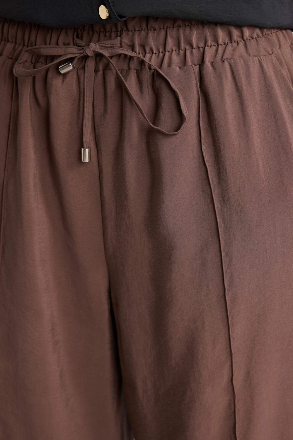 DeFacto Wide Leg Yüksek Bel Modal Pantolon E8235AX26SM görsel 5