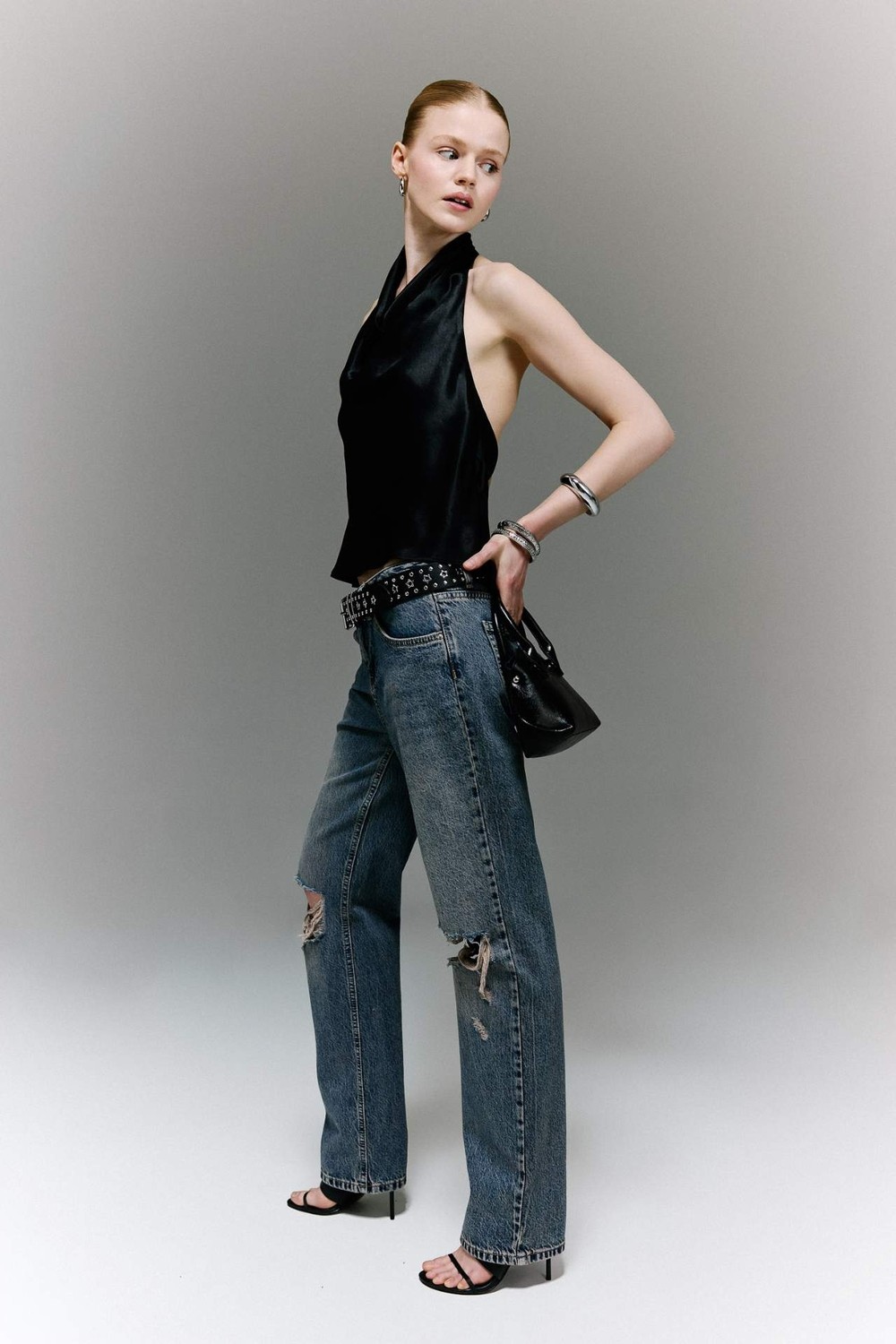 DeFacto %100 Pamuk Slim Fit Yırtık Detaylı Düşük Bel Jean H1080AX26SM