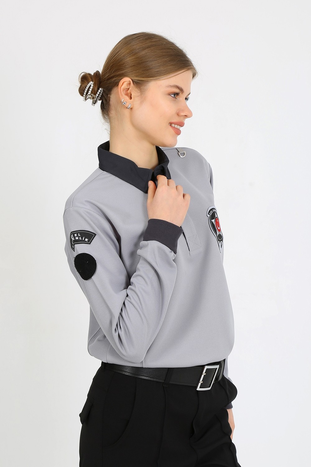 Moda Canel Yeni Kamu Personel Bayan Özel Güvenlik Kışlık Sweatshirt (Armalı-Sırtnakışlı) görsel 2