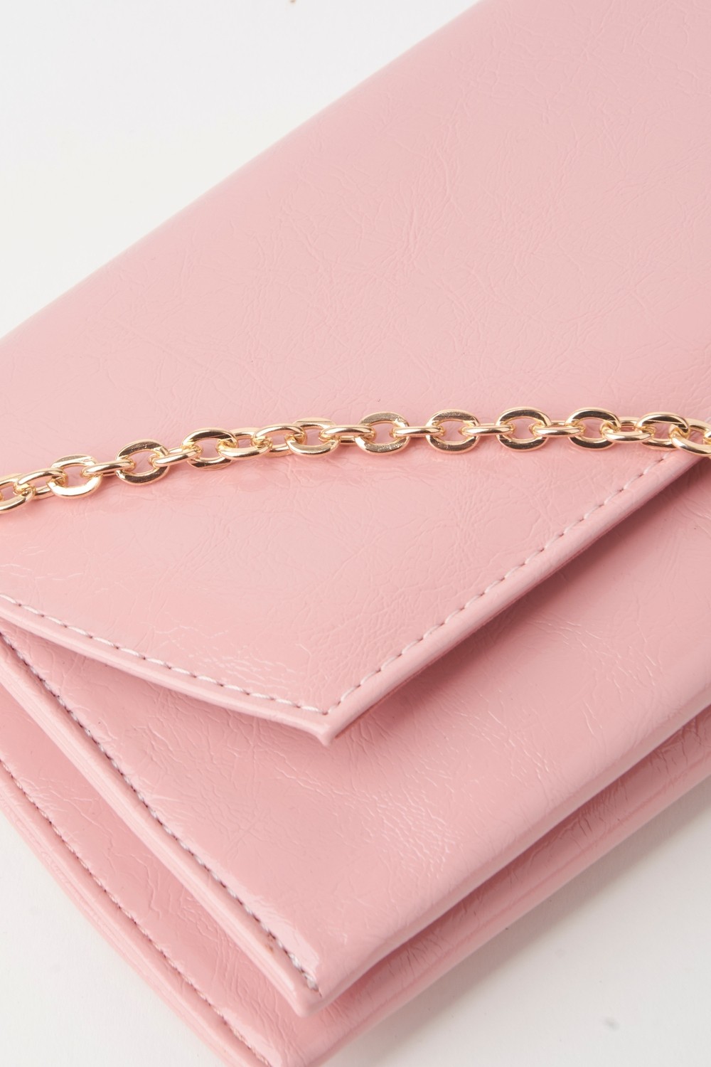 Vivaq Kadın Pudra Zarf Tasarım 2 Bölmeli Mini Zincir Askılı Çıt Çıt Kapama Clutch Ve El Çantası görsel 3