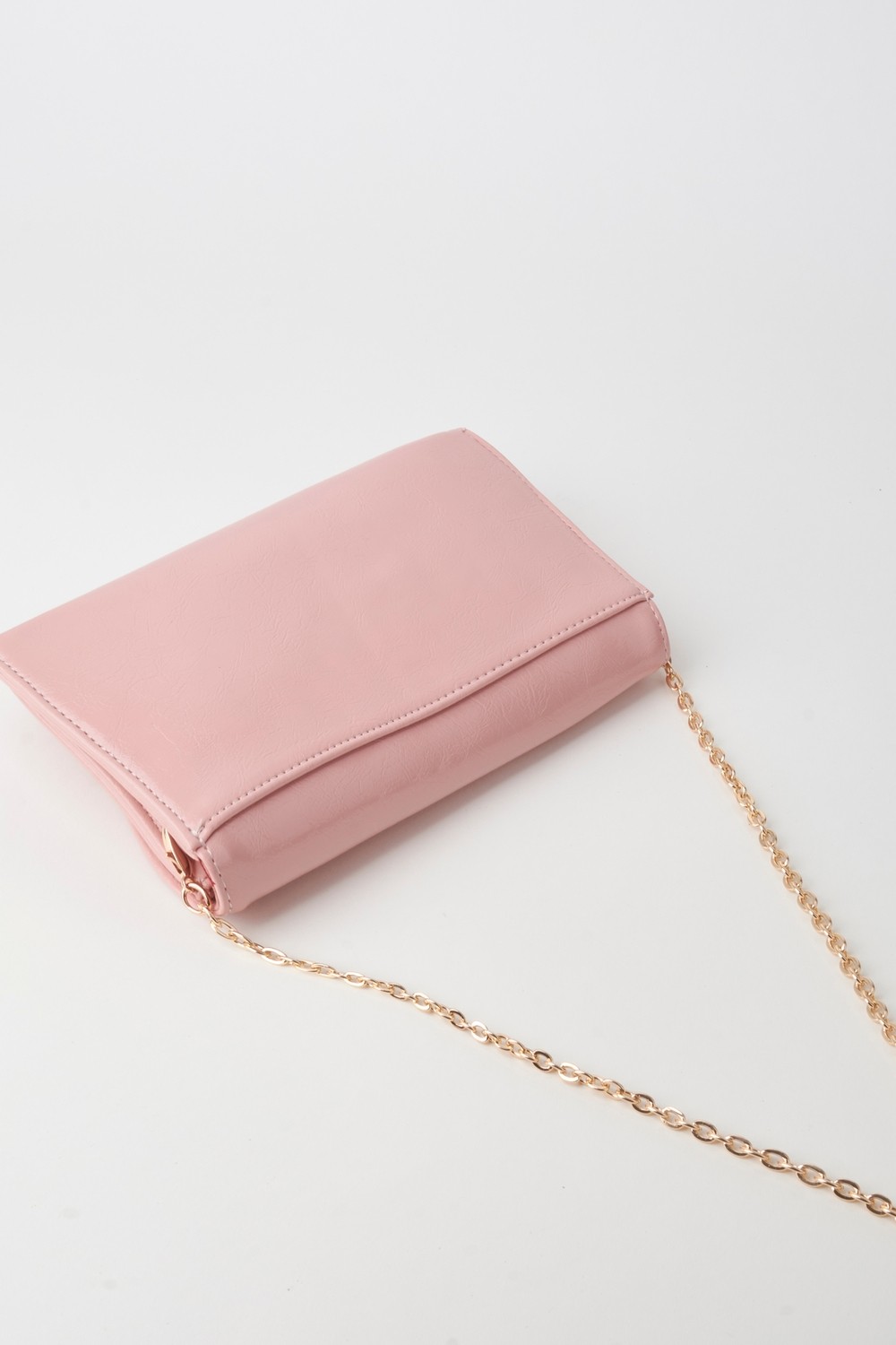 Vivaq Kadın Pudra Zarf Tasarım 2 Bölmeli Mini Zincir Askılı Çıt Çıt Kapama Clutch Ve El Çantası görsel 5
