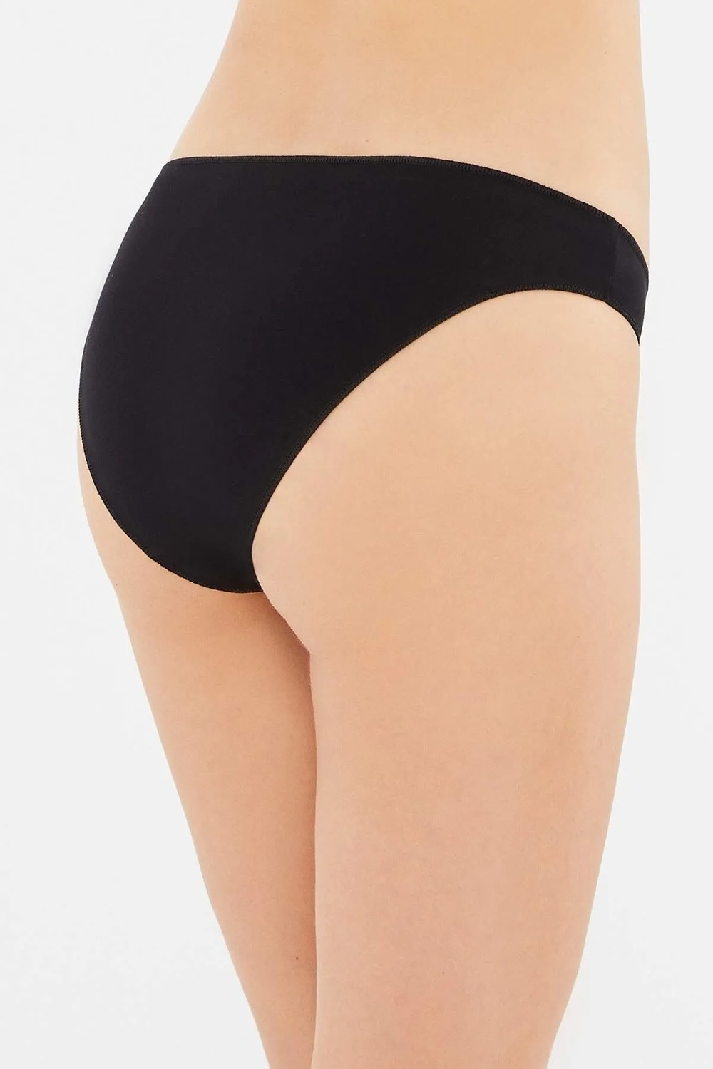 Dagi Kadın 3'Lü Slip Siyah %95 Cotton %5 Elestane Nefes Alabilir Kumaş görsel 7