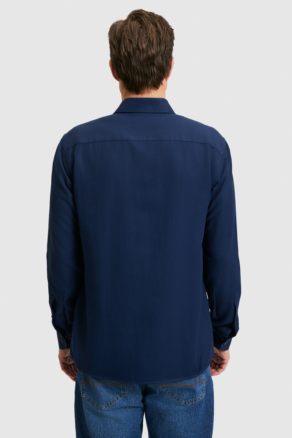 U.S. Polo Assn. Erkek Siyah Uzun Kollu Basic Gömlek 50324708-VR046 görsel 6