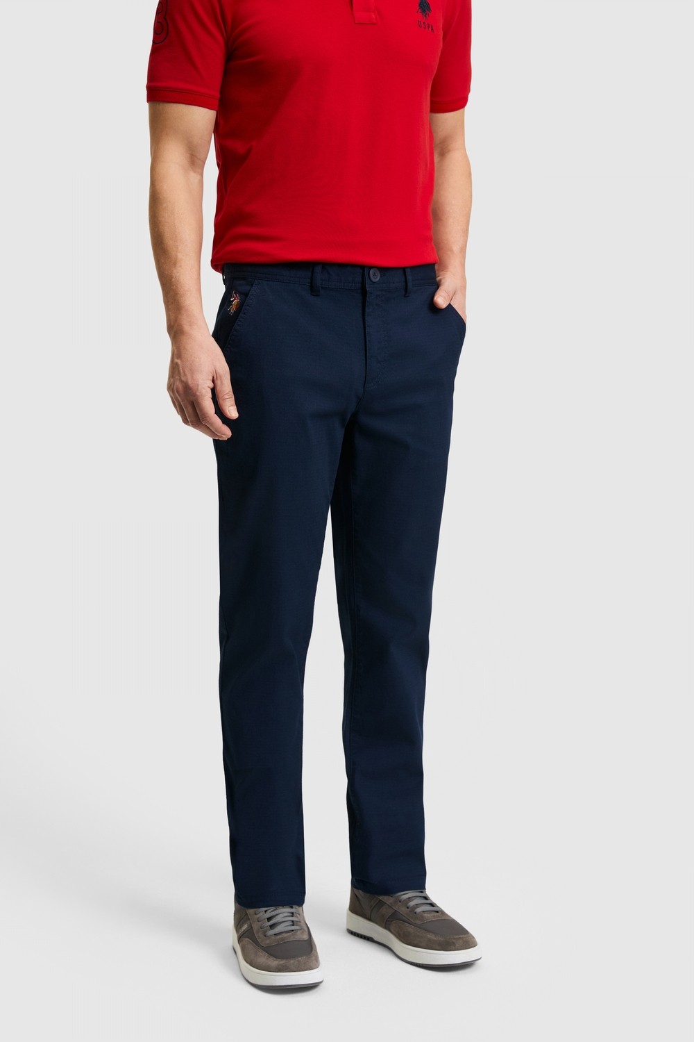 U.S. Polo Assn. Erkek Siyah Kanvas / Chino Pantolon 50322310-VR046 görsel 7