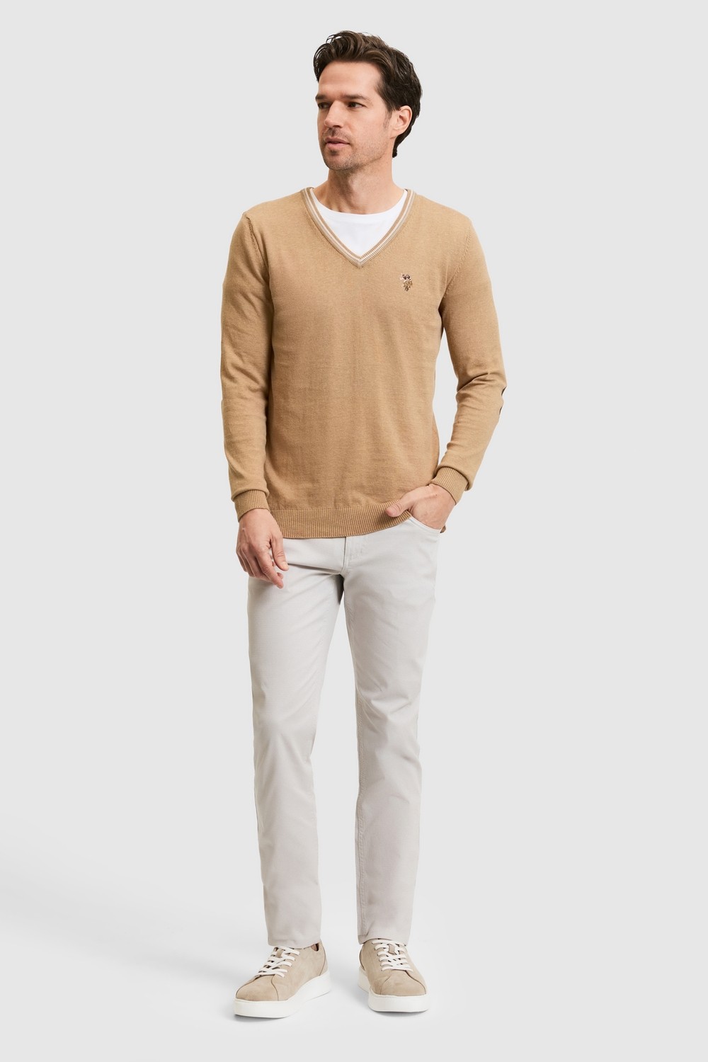 U.S. Polo Assn. Erkek Taş Kanvas / Chino Pantolon 50322356-VR049 görsel 3