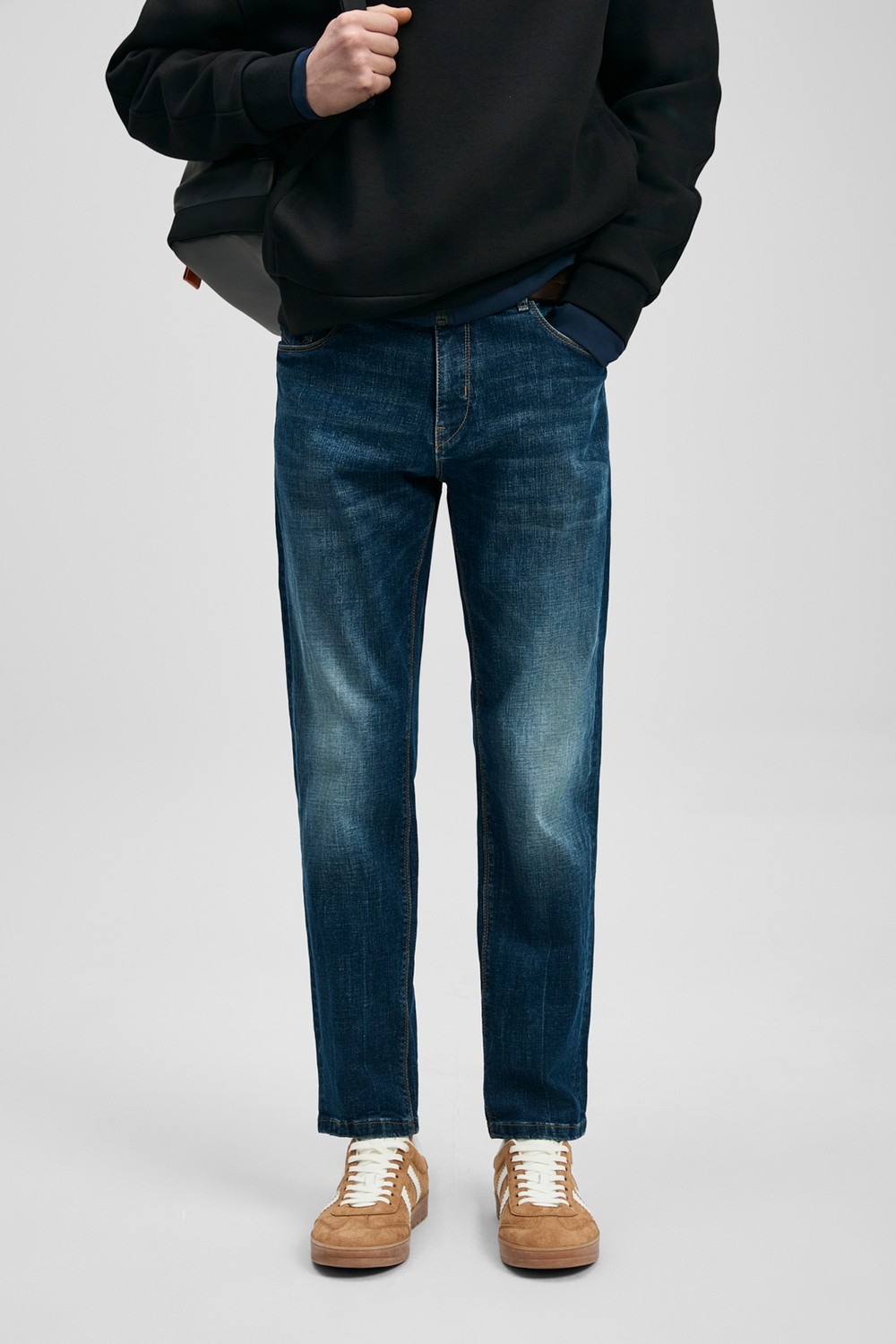 Lufian Alex Smart Jean Erkek Pantolon Slim Fit İndigo görsel 3