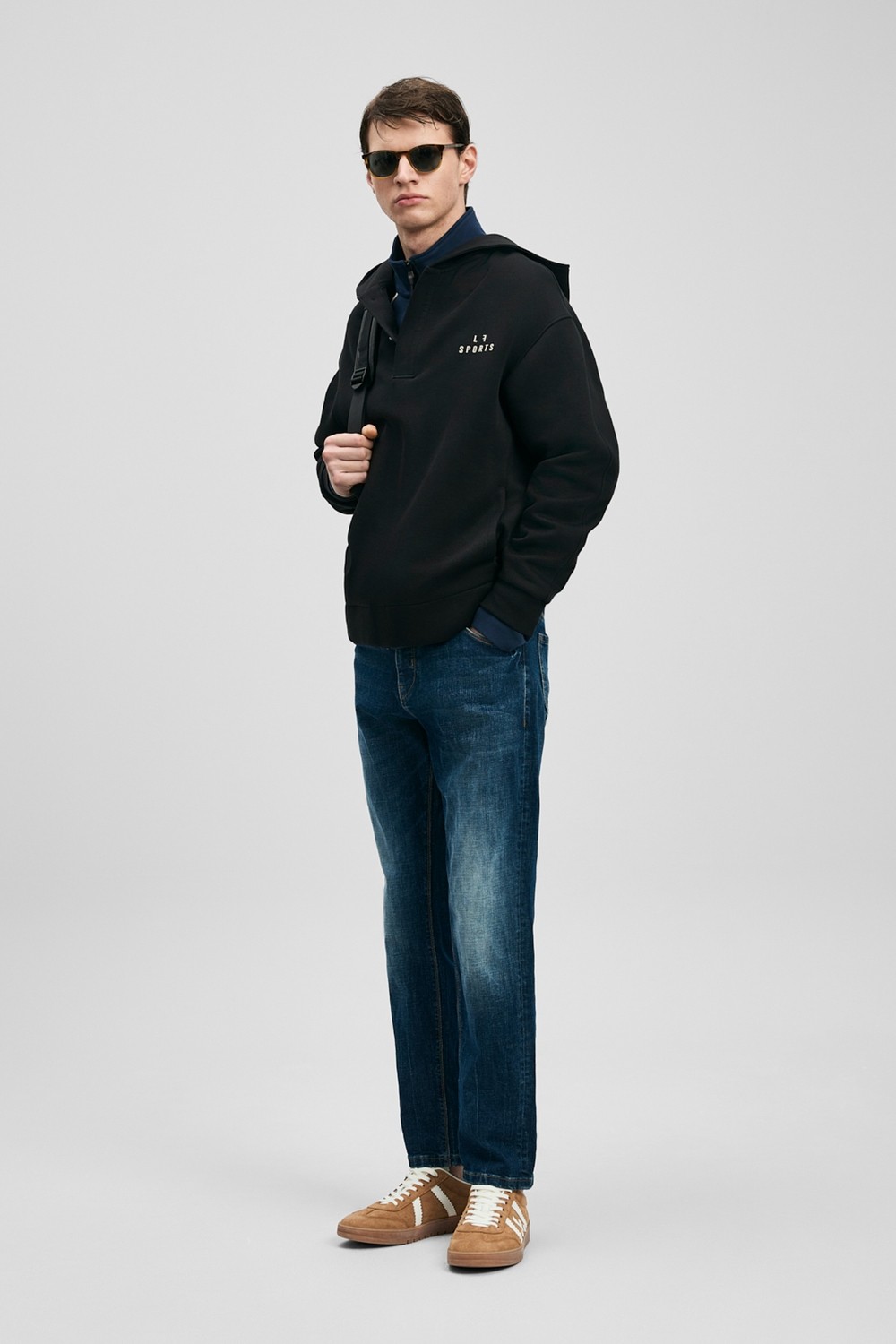 Lufian Alex Smart Jean Erkek Pantolon Slim Fit İndigo görsel 4