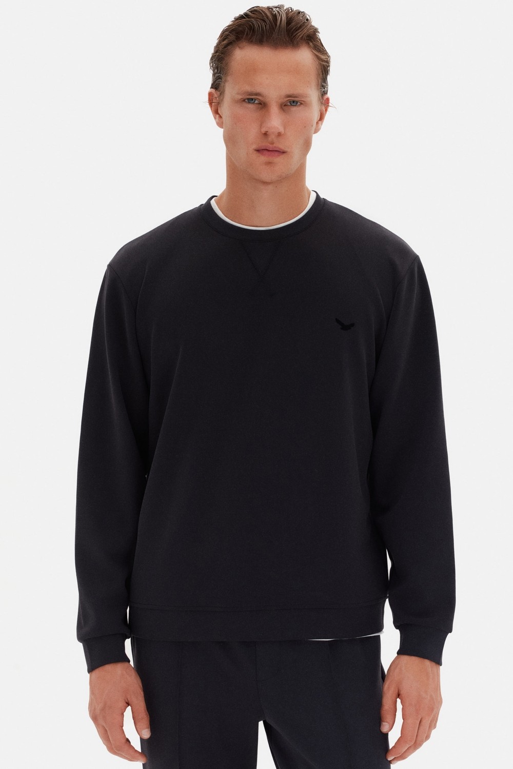 D'S Damat Ds Damat Regular Fit Ekru Düz Sweatshirt