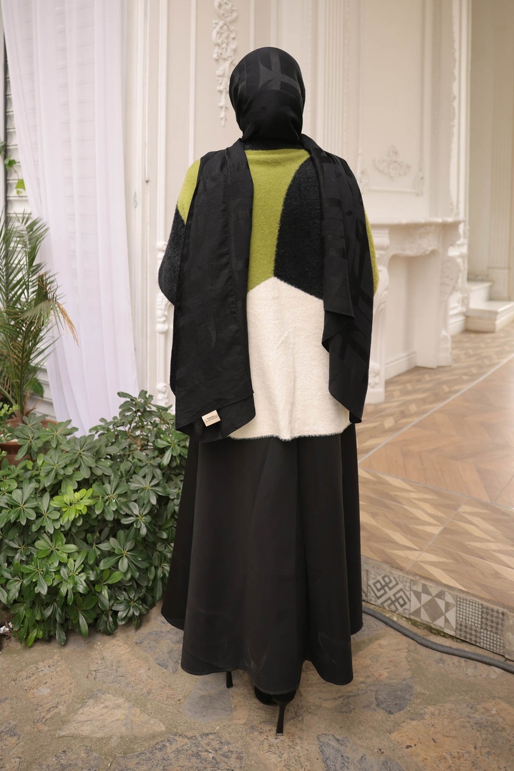 İmaj Butik Siyah Bisiklet Yaka Yumoş Triko Kazak Akrilik Malzeme ile Şık Tasarım görsel 7