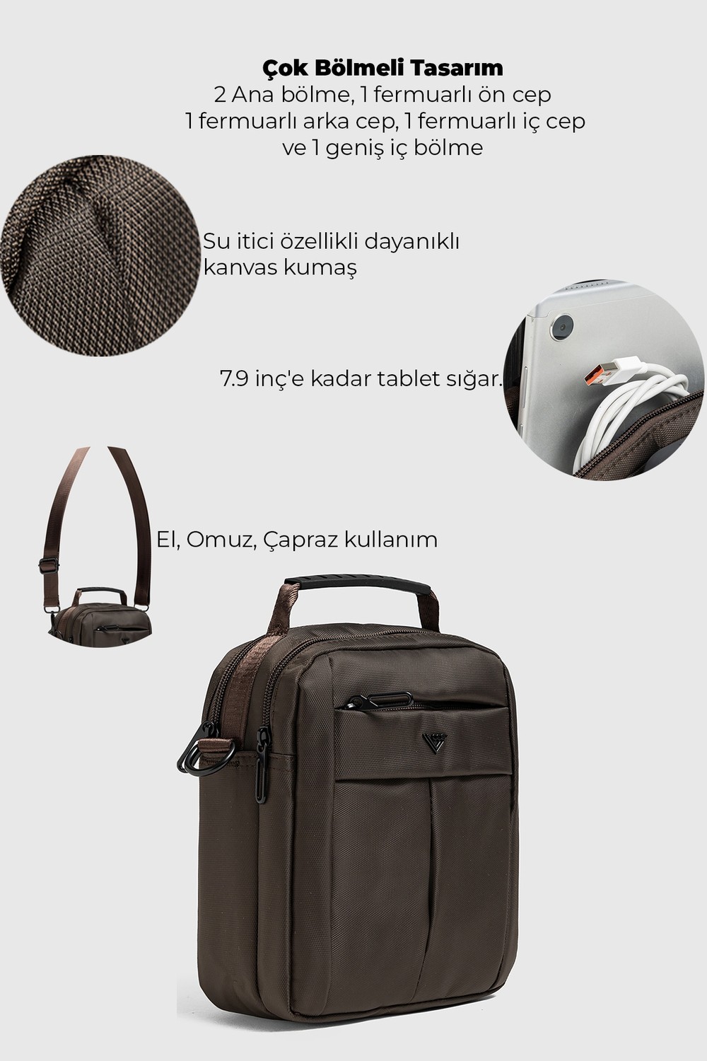 Ççs 31573 Omuz Askılı El Çantası Çapraz Çanta Omuz Çantası görsel 6