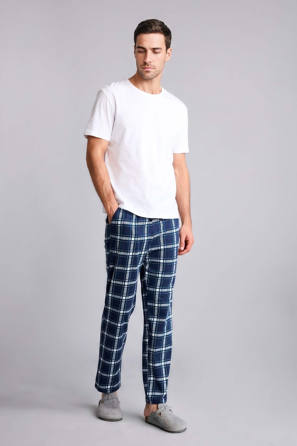 DeFacto %100 Pamuk 3'lü Pijama Takımı Kısa Kollu Pijama Üstü Şort Uzun Pijama Altı H4782AX26SP görsel 4