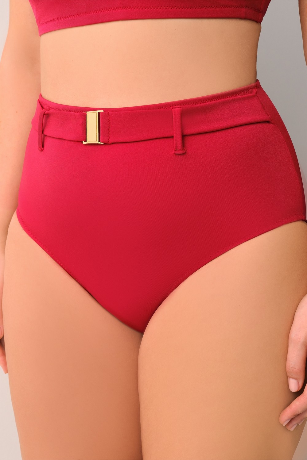 Suwen Yüksek Bel Kemerli Bikini Alt