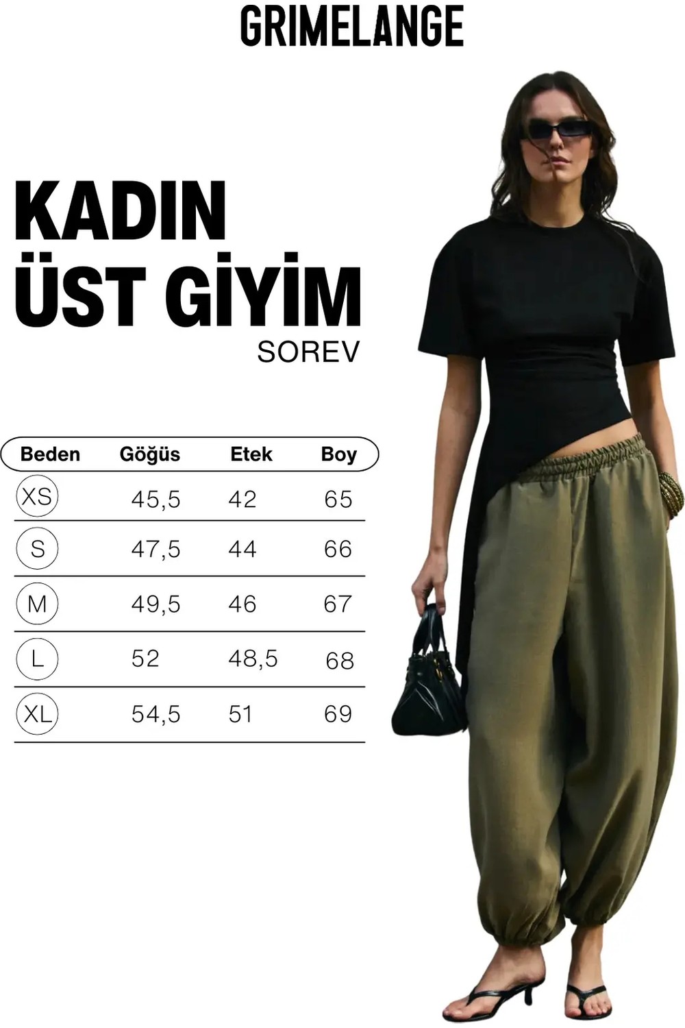 Grimelange Sorev Kadın Yumuşak Kumaşlı Yuvarlak Yakalı Asimerik Kesimli Kısa Kollu Beyaz Bluz görsel 7