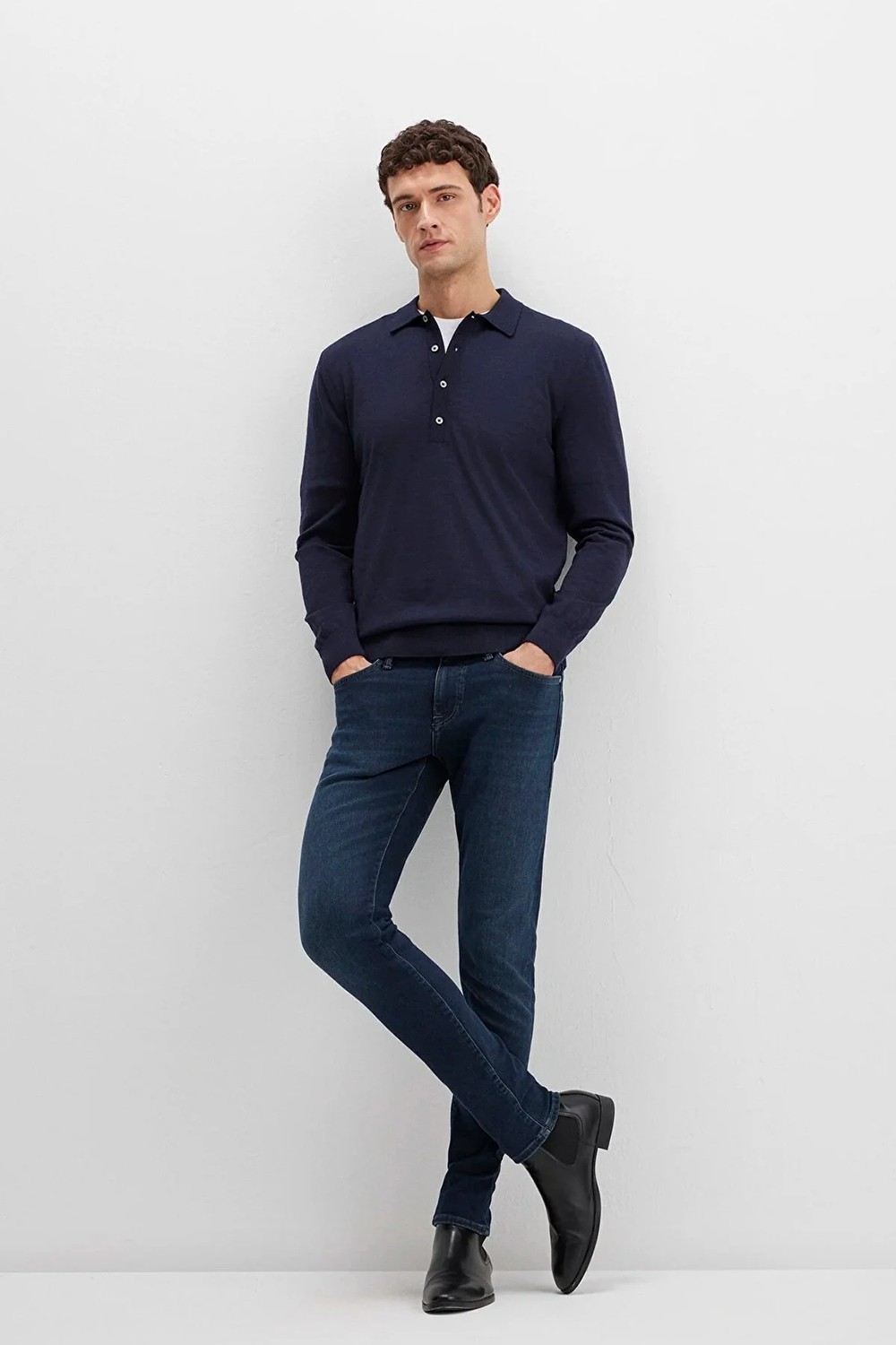Mavi James Lux Black Puslu Koyu Mavi Jean Pantolon 0042490825