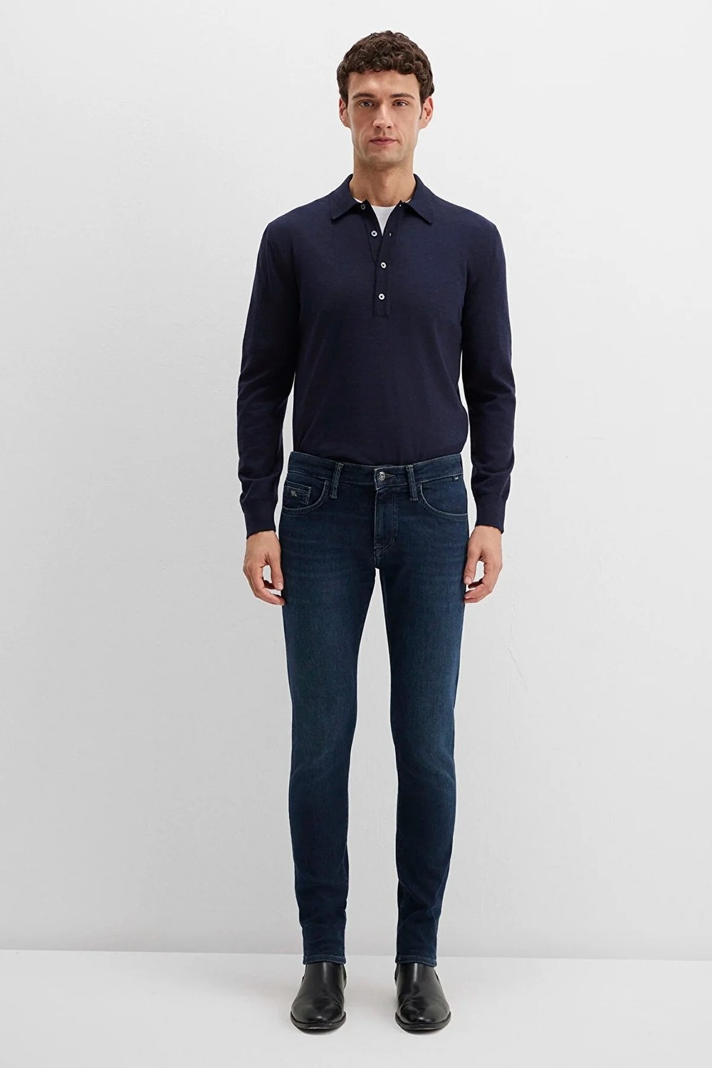 Mavi James Lux Black Puslu Koyu Mavi Jean Pantolon 0042490825 görsel 2