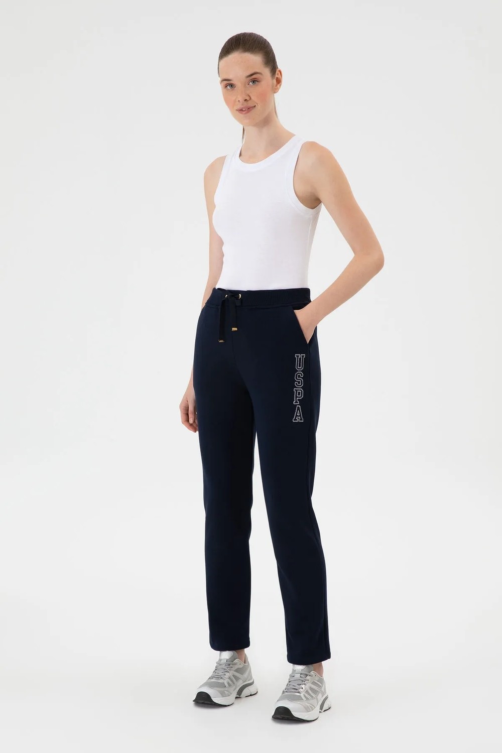 U.S. Polo Assn. Kadın Bordo Şardonlu Eşofman Altı 50313583-VR177 görsel 8