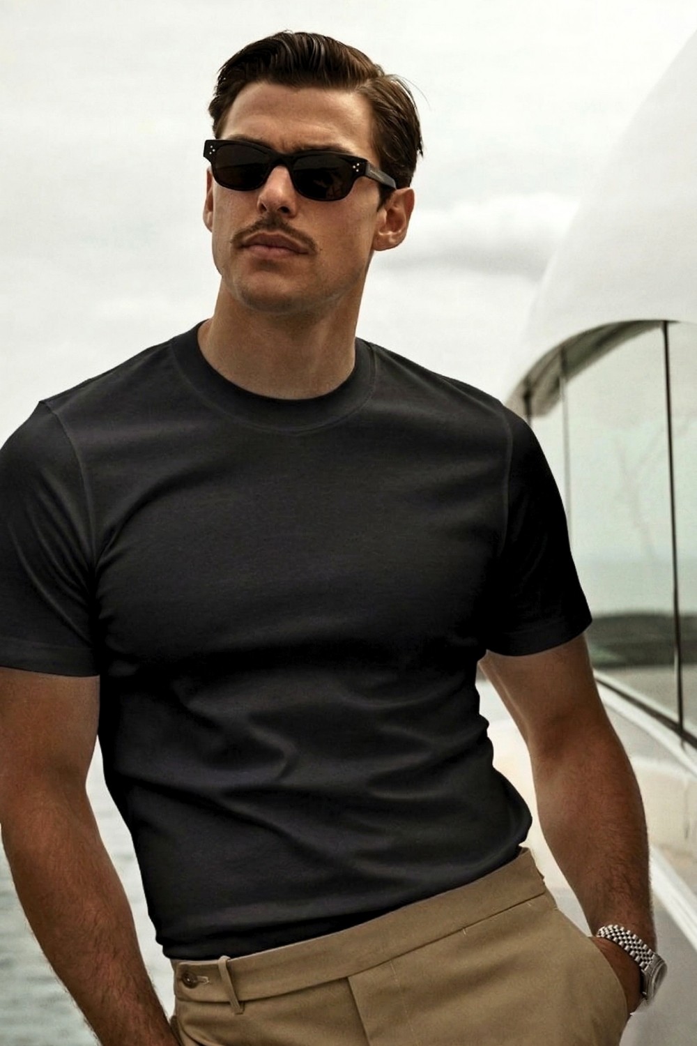 Guaraz Erkek Beyaz Slimfit Dar Kesim Bisiklet Yaka %100 Organik Pamuk Düz Basic Yazlık T-Shirt