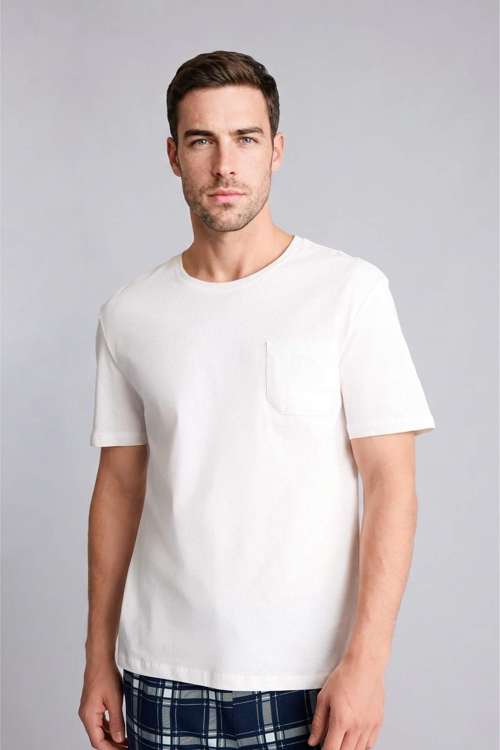 DeFacto %100 Pamuk New Regular Fit Bisiklet Yaka Üst H5363AX26SP görsel 3