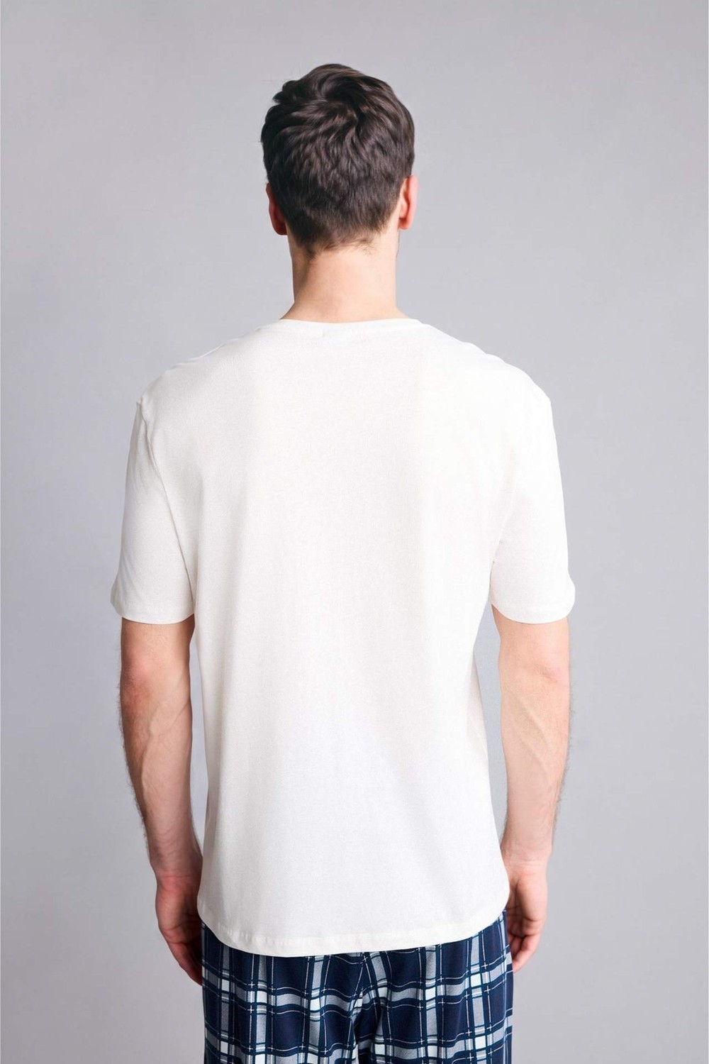 DeFacto %100 Pamuk New Regular Fit Bisiklet Yaka Üst H5363AX26SP görsel 5