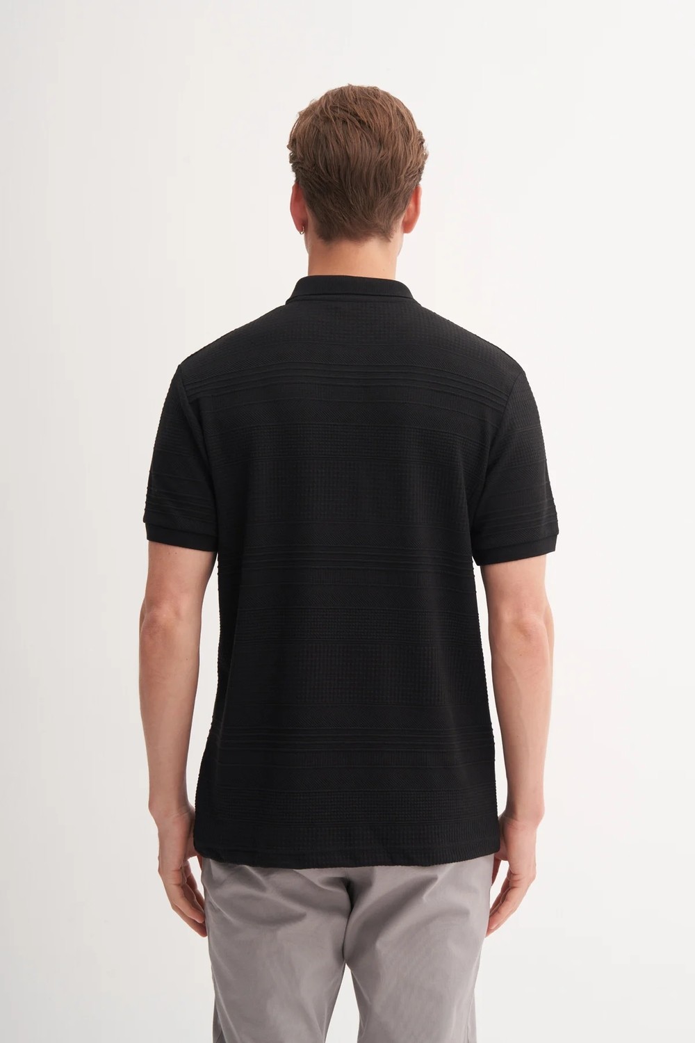 Cazador Polo Yaka Regular Fit Örme Dokulu Tişört görsel 2