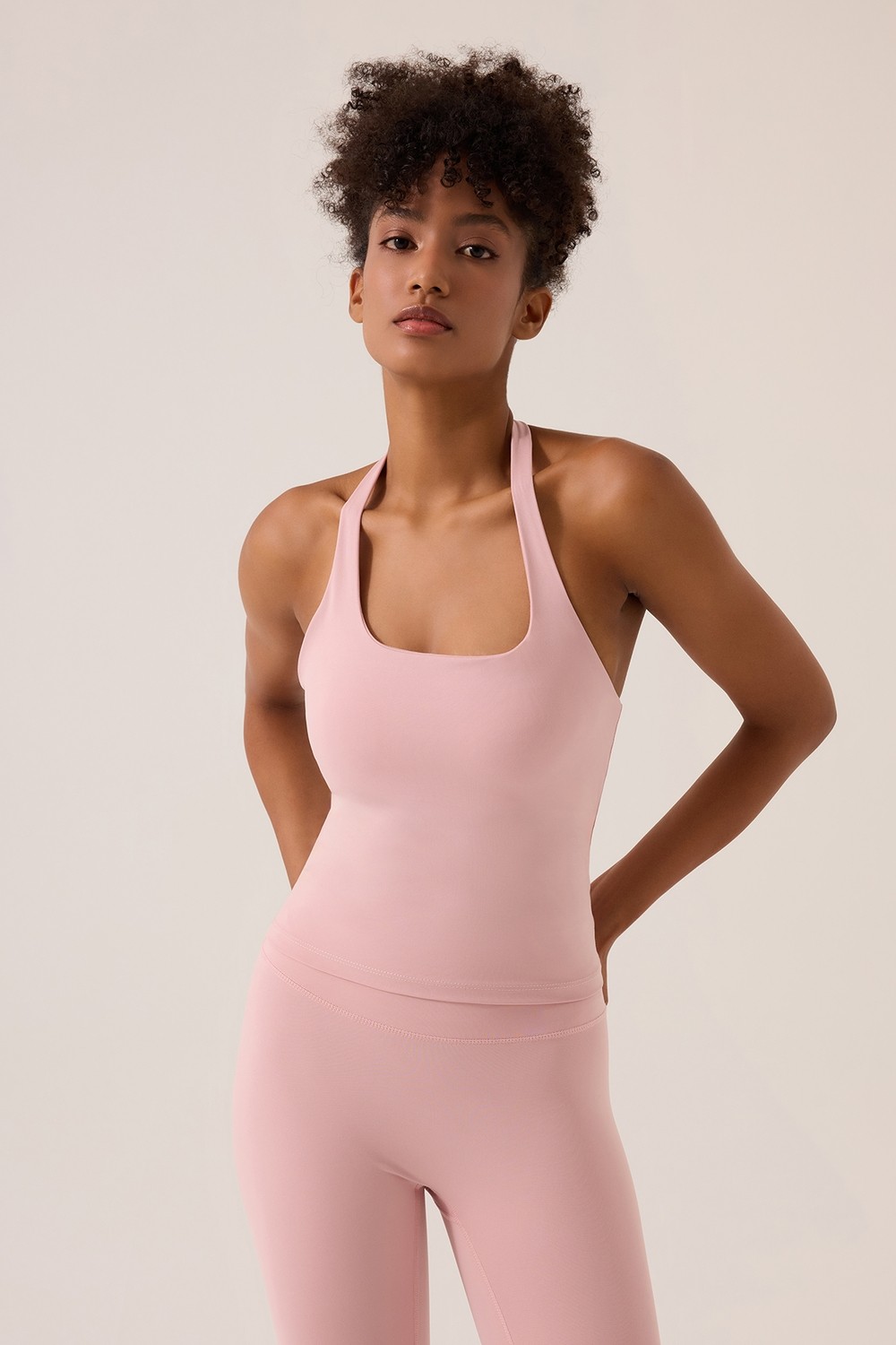 Los Ojos x Ece Bordo Halter Yaka Top Halter Tank