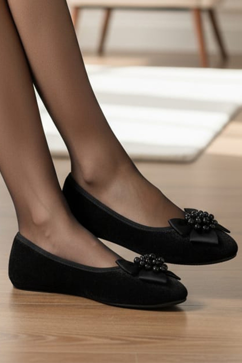 Ceyda Shoes Süslü Kurdelalı, Taşlı,kadife Ev,hac, Umre, Hediye, Günlük Çeyiz, Babet, Panduf, Patik, Gösteri Pisi 301 görsel 3