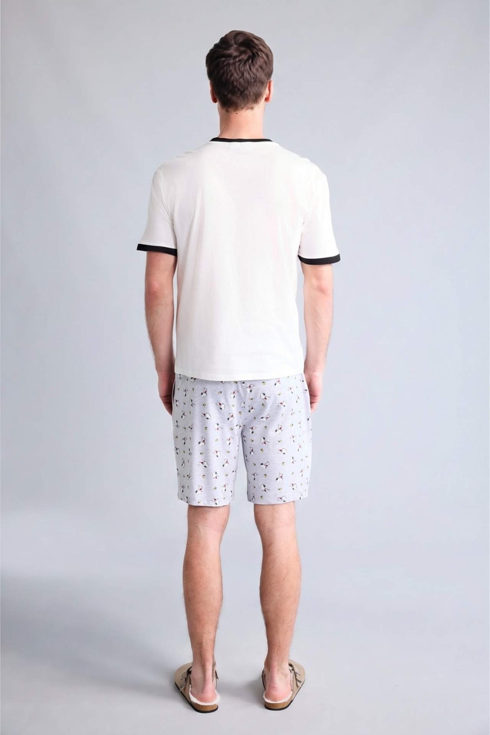 DeFacto Snoopy New Regular Fit Kısa Kollu 2'li Takım H8534AX26SM görsel 6