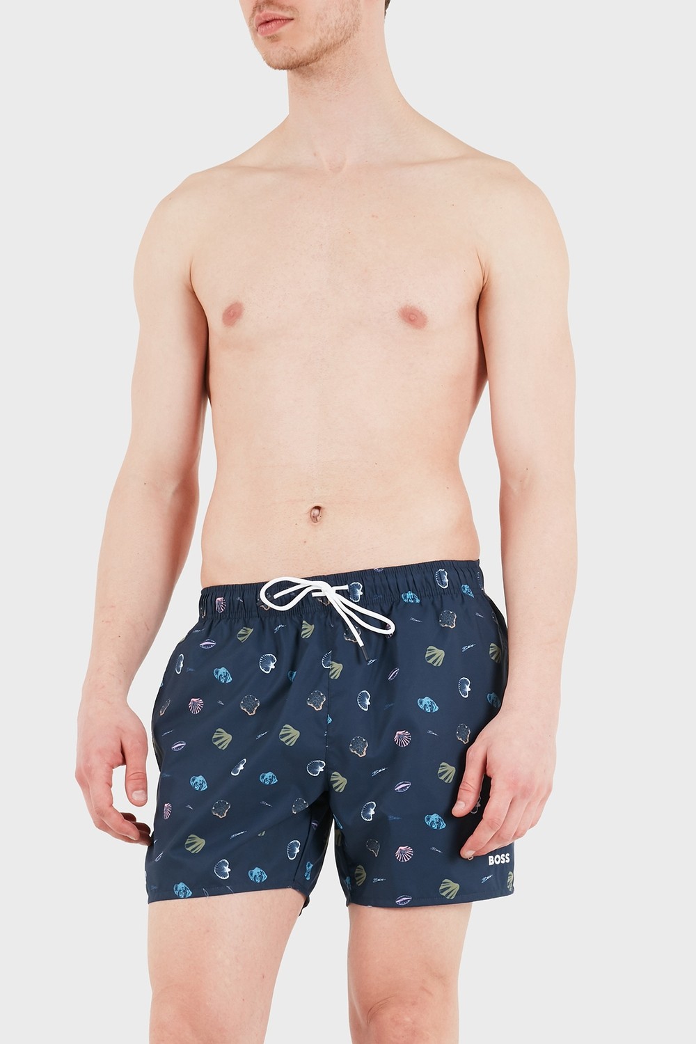 Boss Desenli Relaxed Fit Deniz Şortu Erkek Mayo Short 50561102 413 görsel 2