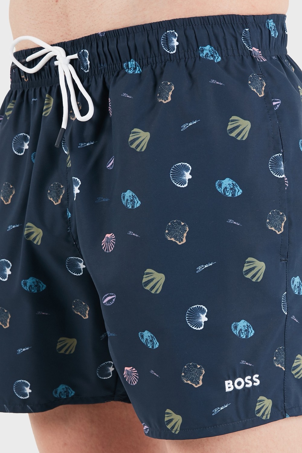 Boss Desenli Relaxed Fit Deniz Şortu Erkek Mayo Short 50561102 413 görsel 6