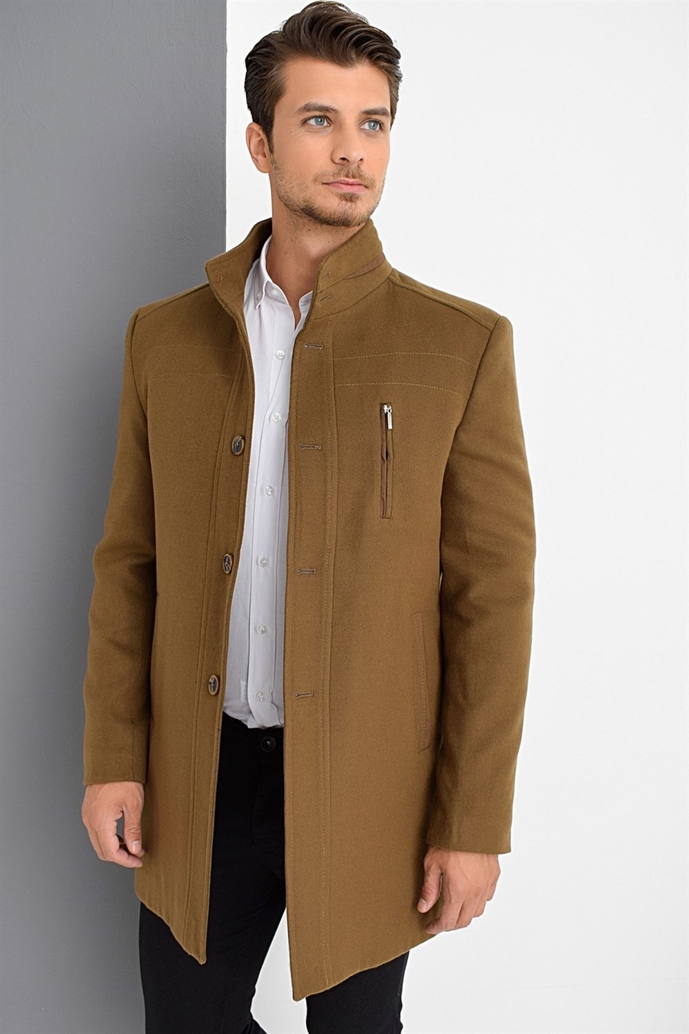 Dewberry PLT8386 Erkek Palto