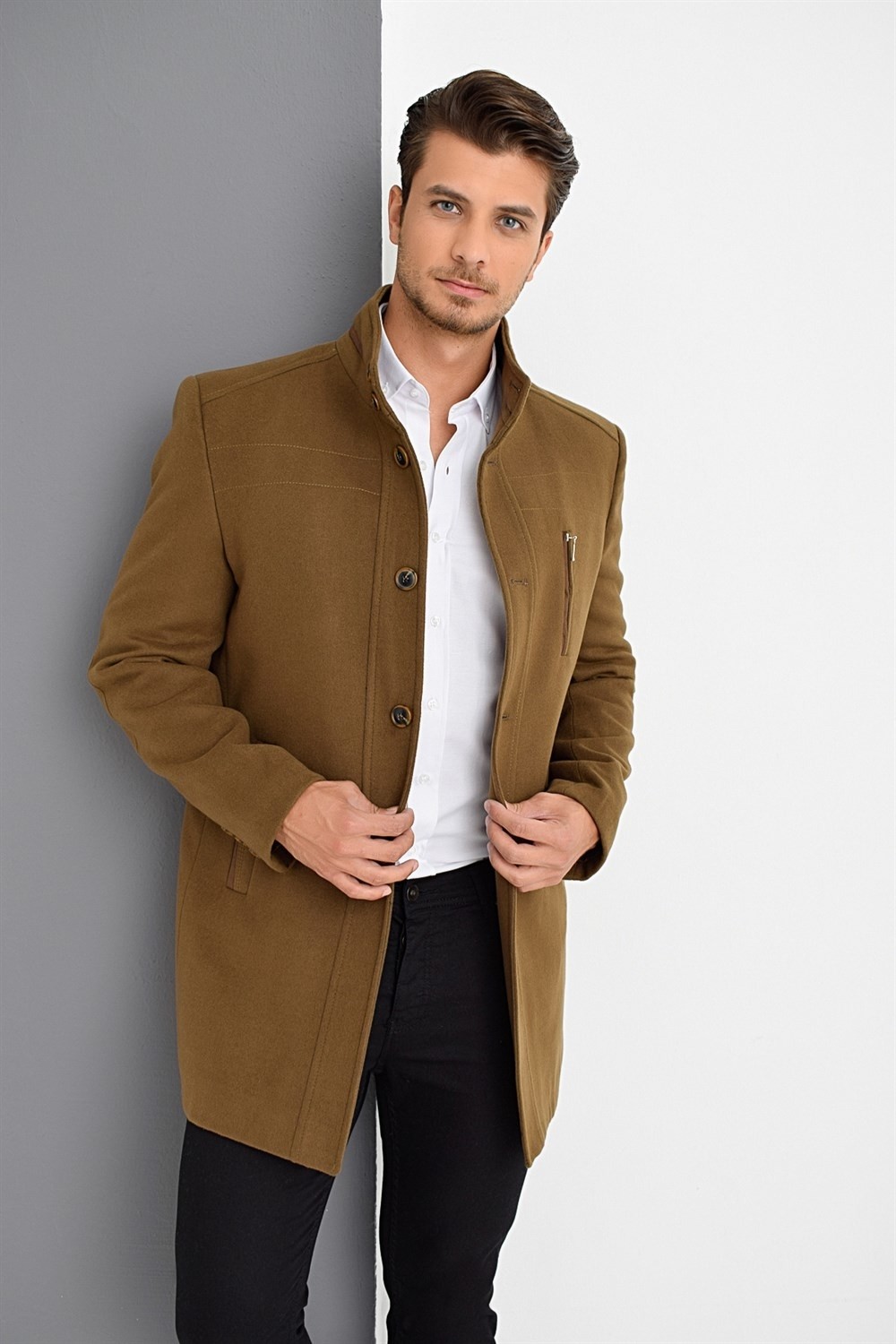 Dewberry PLT8386 Erkek Palto görsel 3