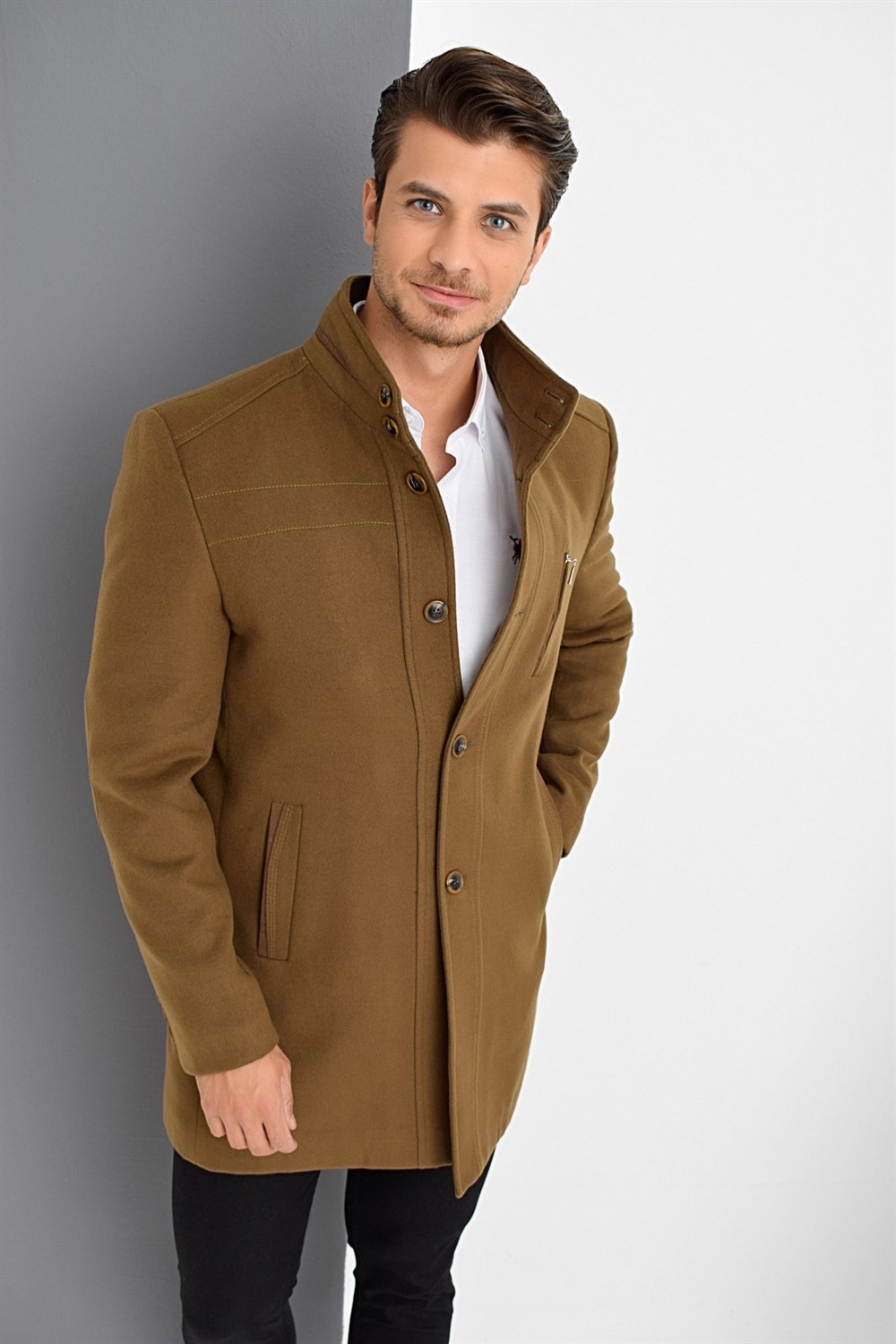 Dewberry PLT8386 Erkek Palto görsel 5