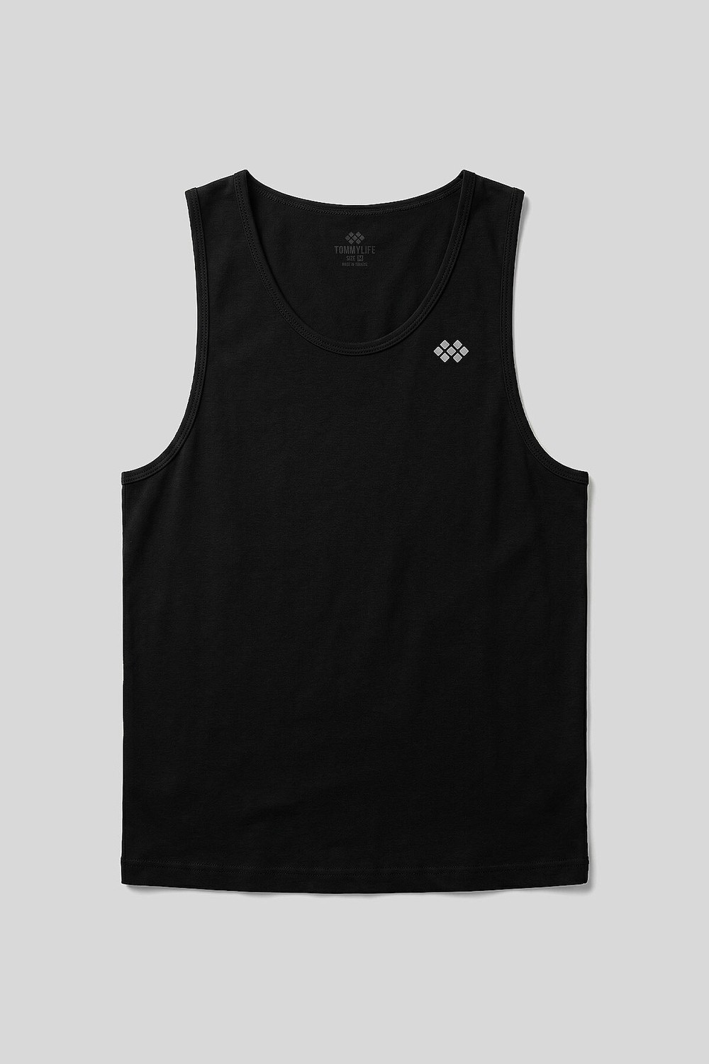 Tommy Life Siyah Standart Kalıp Basic Spor Performans Kolsuz Erkek Atlet - 88503 görsel 2