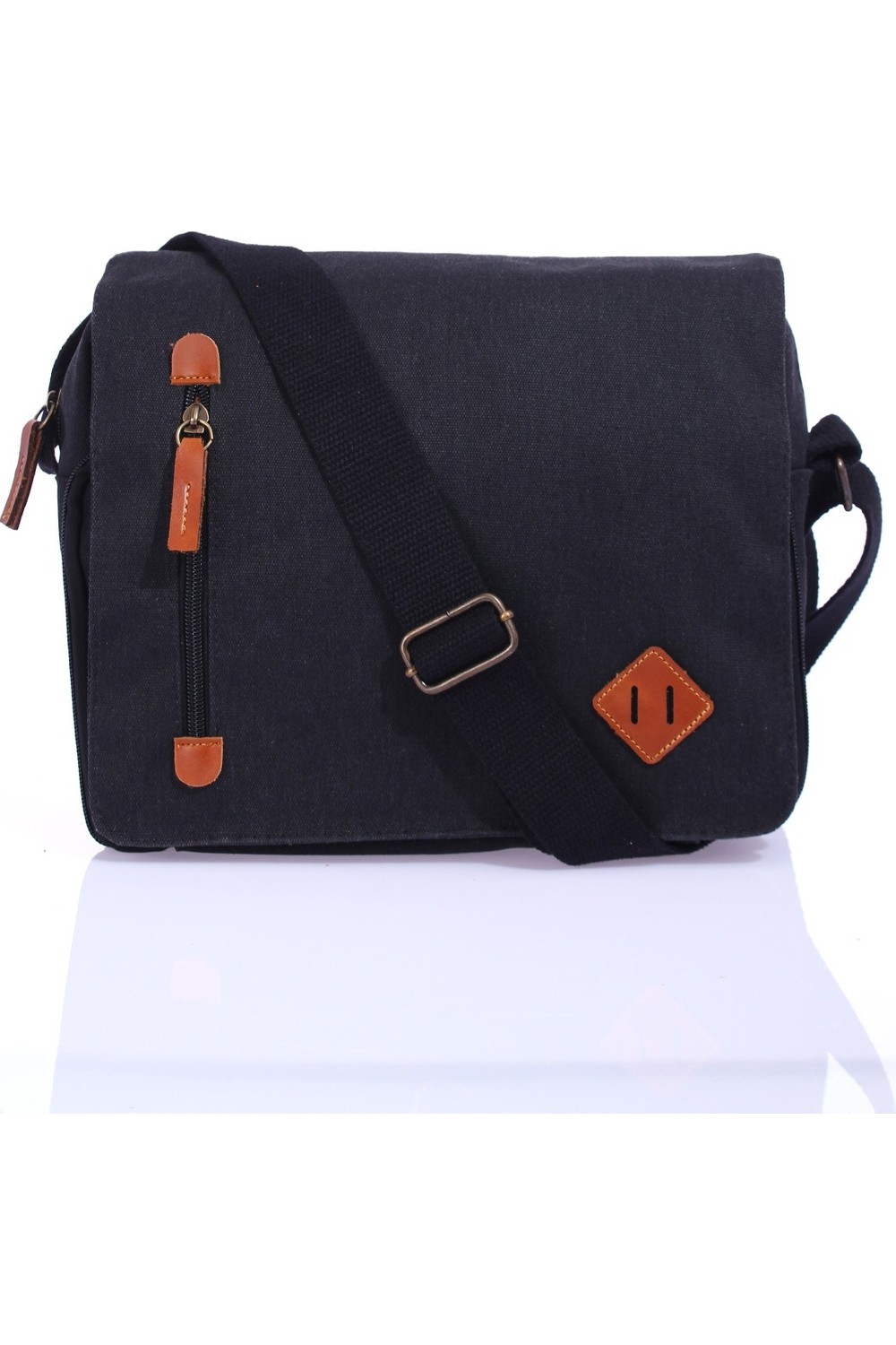 Byhakan GK61 KANVAS POSTACI ÇANTASI ÇOK BÖLMELİ ÜNİVERSİTE OMUZ ÇANTA MACBOOK TABLET ÇANTA görsel 7