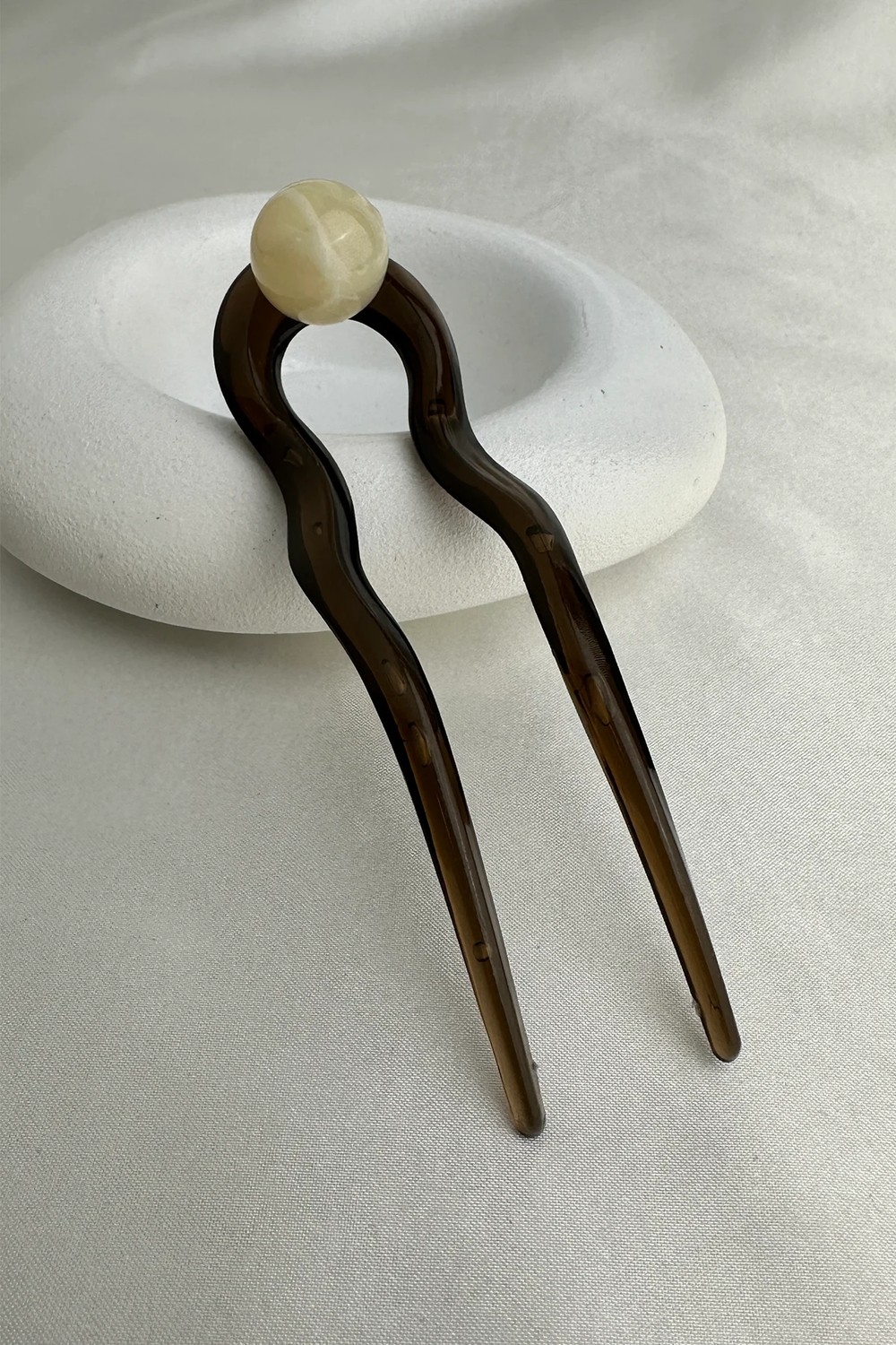 Modex Topçuk Detay Saç Topuz Tokası (12CM)