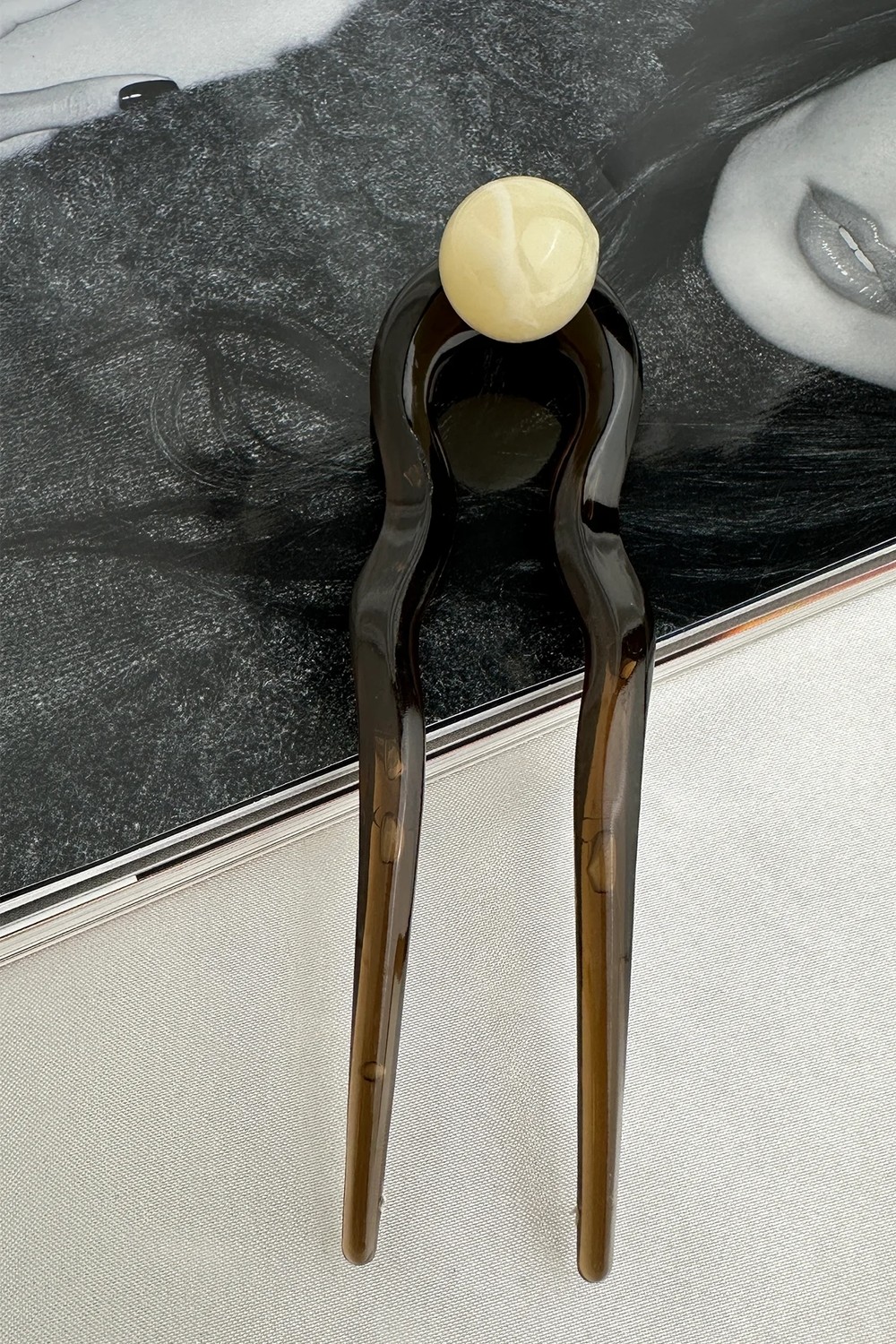 Modex Topçuk Detay Saç Topuz Tokası (12CM) görsel 2