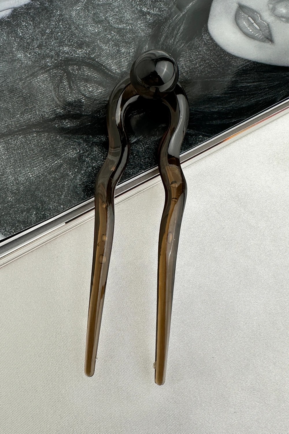 Modex Topçuk Detay Saç Topuz Tokası (12CM) görsel 5