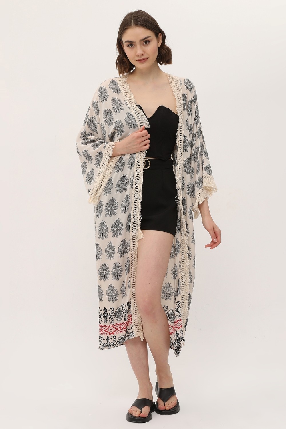 Yoga Zero Zada Ibiza Jacket/paisley Cream görsel 3