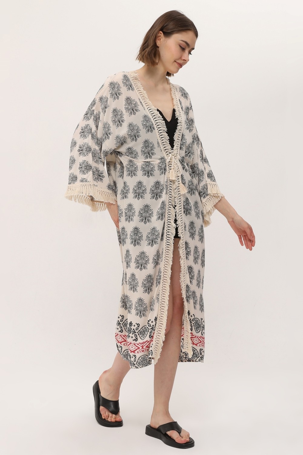 Yoga Zero Zada Ibiza Jacket/paisley Cream görsel 4