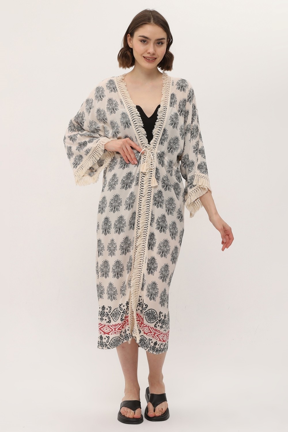 Yoga Zero Zada Ibiza Jacket/paisley Cream görsel 7
