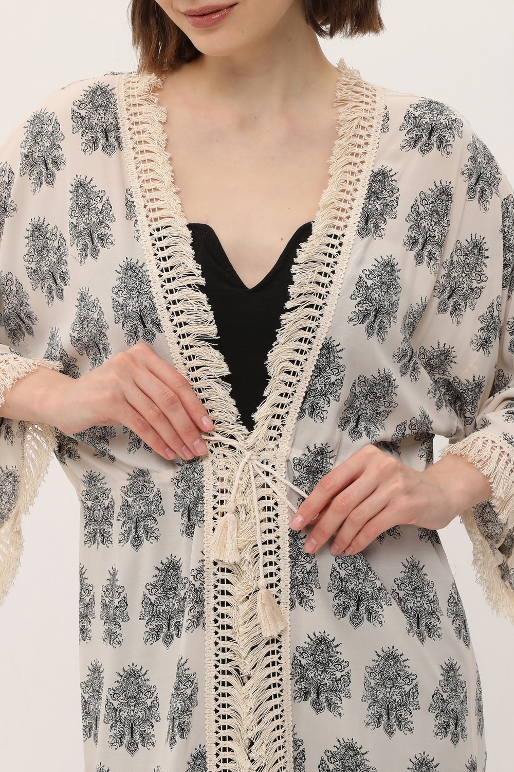 Yoga Zero Zada Ibiza Jacket/paisley Cream görsel 8
