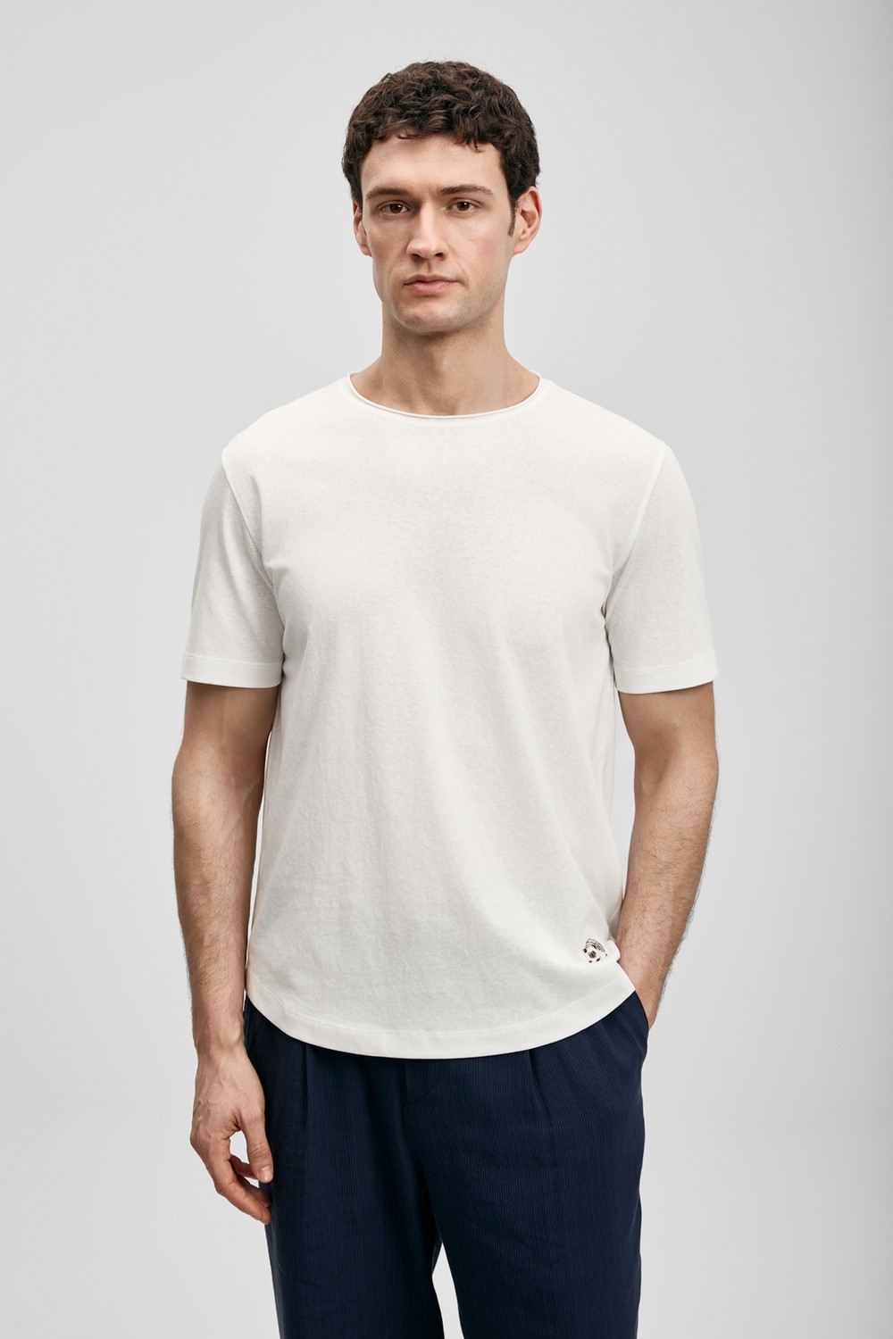 Lufian Junya Erkek Basic Tişört Siyah