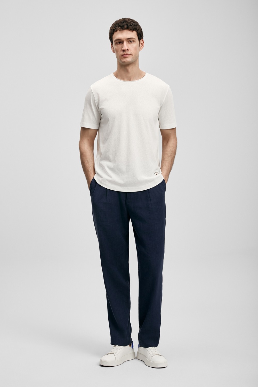 Lufian Junya Erkek Basic Tişört Siyah görsel 2